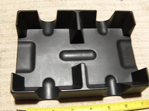 Double Deck  Card Tray  - card holder black plastic - Picture 1 of 4