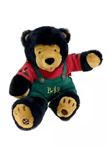 Vintage 2002 BELKIE TEDDYBÄR Overall rot Shirt WEIHNACHTEN Plüsch Stofftier - Bild 1 von 5