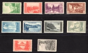 EE. UU. ~ Scott #’s 740-749 Parques Nacionales Como Nuevo Nunca Montado ~ MNH - Imagen 1 de 1