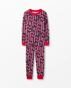 Hanna Andersson Candy Cane Pajamas, Size 12 - Picture 1 of 5