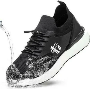 Waterproof Steel Toe Shoes for Men Women Lightweight Slip Resistant 6.5 BLACK - Picture 1 of 1