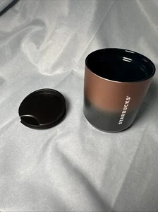 Genuine Starbucks 8oz Ombre Black Copper Ceramic Travel Mug Tumbler w/Lid - Picture 1 of 8