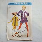 Simplicity Vtg Pattern 9585 Girls Dress Back Zipper Dog-Ear Collar Sz 6 CUT 1971
