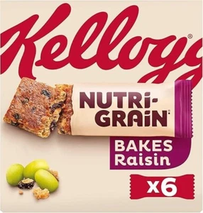 Kellogg's Nutri-Grain Bakes Raisin Snack Bars Box, 6 x 45g(Pack Of 5) - Picture 1 of 1