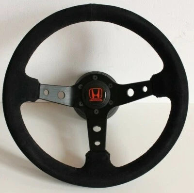 Steering Wheel Fits For HONDA Deep Dish Sport 350mm NO HUB ADAPTER Foto 1 de 4