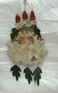Vtg House of Hatten Father Frost Santa Hanging Ornament 1991 Denise Calla 9.5” - Bild 1 von 6
