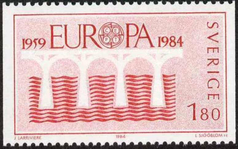 Sweden #Mi1270 MNH 1984 Europa CEPT Bridge [1486 YT1252] - Image 1 of 1