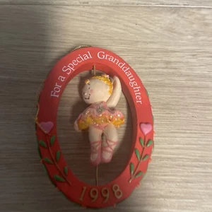 American Greetings AGC Christmas Special Granddaughter Ballerina Ornament 1998 - Picture 1 of 4