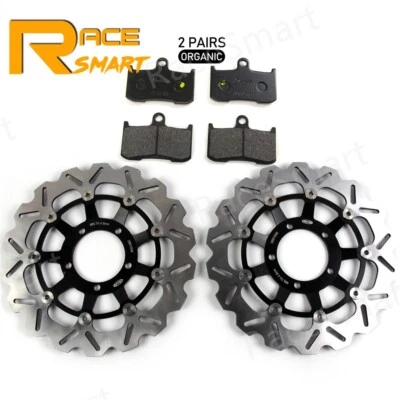 Pastillas de rotores de disco de freno delanteras para Triumph Street Triple 675 R 2009 2010 2011 2012 Foto 1 de 4