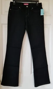 Old Navy Mädchen schwarz Bootcut Mid-Rise Denim Jeans verstellbare Taille Größe 14 Neu mit Etikett - Bild 1 von 9