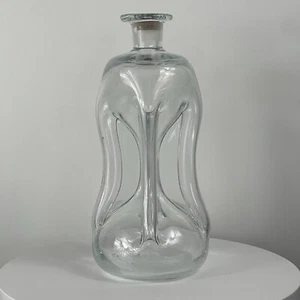 Vtg Holmegaard Kluk Kluk Pinched Glass Decanter Bottle Mid Century Danish Design - Picture 1 of 9