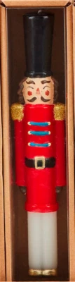 Mudpie - Nutcracker Red Taper Candle - 49800255NR - Image 1 of 4