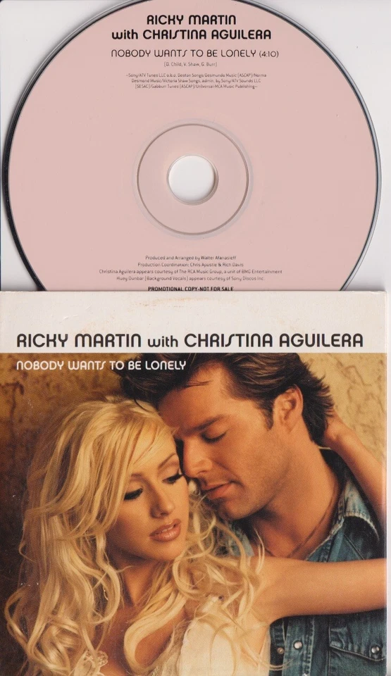 Ricky Martin with Christina Aguilera – Nobody Wants To Be Lonely - 1 Track CD - Bild 1 von 1