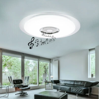 GLOBO LED Kristall Decken Lampe Lautsprecher RGB Dimmer Fernbedienung Tageslicht Chrom