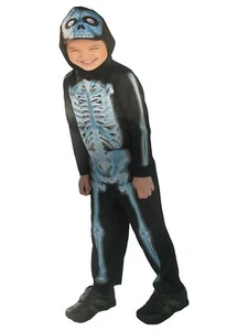 Infant Boys & Girls Skeleton Jumpsuit With Hood Halloween Costume 12-24 Months - Picture 1 of 1