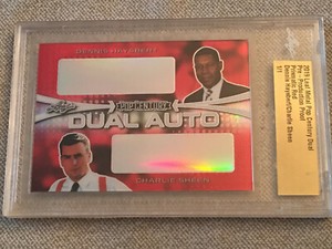 CHARLIE SHEEN DENNIS HAYSBERT 2019 Leaf Metal Pop Century Proof #1/1 MAJORLEAGUE