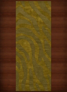 Green Swirls Lines Stripes Transitional Area Rug Animal Print DV2 - Picture 1 of 35