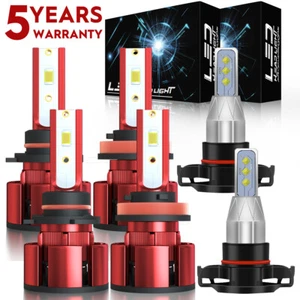 For Jeep Compass 2011-2013 LED Headlight Bulb High Low Beam Fog Light White Z4QC - Imagen 1 de 14