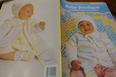 Bernat Knitting Book 520 Baby Boutique 8 patterns to knit & crochet - Image 1 of 2