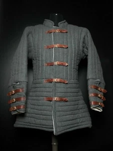 Gambeson Typ Mittelalter wattierte Rüstung Mantel SCA Kampf Bewaffnung Jacke Weihnachtsgeschenk - Bild 1 von 3