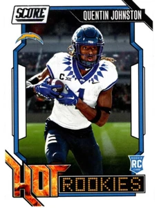 Tarjeta insertada Quentin Johnston 2023 Score Hot Rookies 7 cargadores de Los Ángeles - Imagen 1 de 1