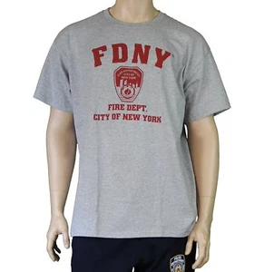 911 Official Licensed Memorial Tee FDNY Short Sleeve T-Shirt Gray - Picture 1 of 2