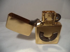 ZIPPO LIGHTER Solid Brass  TED LAPIDUS HALF MOON RARISSIMO NUOVO NEW AGE 1995 - Bild 1 von 7