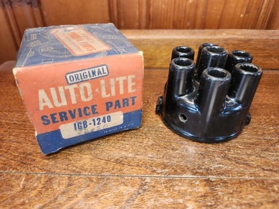 NOS Autolite 1938-1947 Hudson 1940 Packard Auto Lite Distributor Cap IGB 1240 - Image 1 of 4