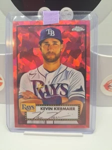 2021 Topps Chrome Red Atomic Platinum Anniversary /100 #476 Kevin Kiermaier (*1) - Picture 1 of 1