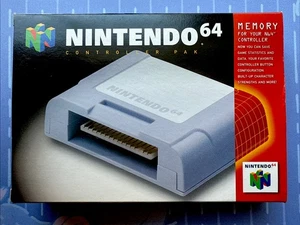N64 Controller Pak NUS-004 OEM Scheda di memoria ufficiale Nintendo 64 - COSÌ COM'È - Foto 1 di 18
