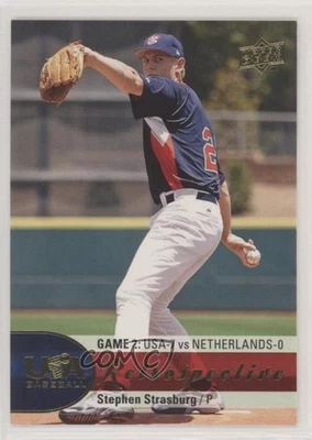 2009 Upper Deck USA National Team Retrospective Stephen Strasburg #USA-2 - Image 1 of 2