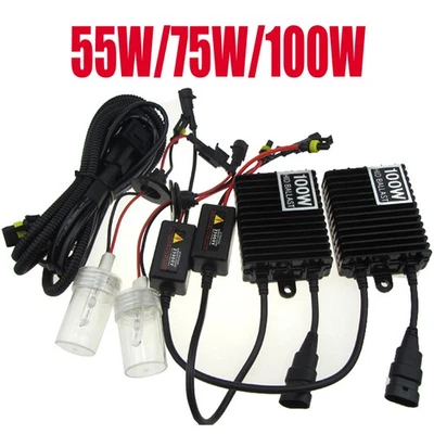 75W/100W/150W H1 H3 H4 H7 H8/H9/H11 9005 9006 HID Bulbs Xenon Headlight Ballasts - Image 1 of 4