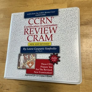 CCRN Certification Examination Review Cram 8-Disc CD Laura Gasparis Vonfrolio - Foto 1 di 7