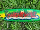 Margaritaville Tropical Surfboard Wall Plaque Mango Wood 39"x 10"