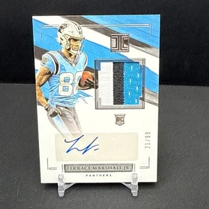 2021 Impeccable Terrace Marshall Jr Rookie Patch AUTO SP 21/99 Panthers AT1 - Picture 1 of 2
