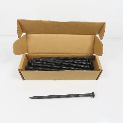 EasyFlex 1989N-24C 8" Landscape Edging Anchoring Spikes Black Nylon 24 Count - Image 1 of 4