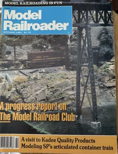 Modelleisenbahn Magazin Oktober 1983 Ein Fortschrittsbericht über Modellbahnverein - Bild 1 von 2