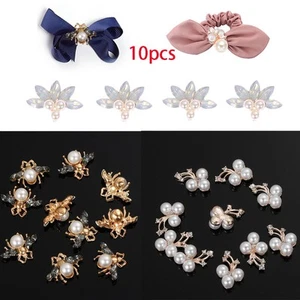 Bow Accessories Clothing Scrapbooking sewing button Bee Rhinestone pearls - Picture 1 of 20