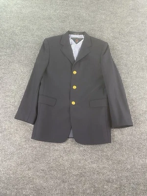 Blazer Tommy Hilfiger Vintage Niños 18 R Azul Marino Diseñador Universitario Botón Dorado * Foto 1 de 4