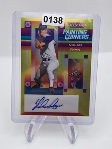 Leaf Vivid Nolan Ryan 2022 Auto Painting Corners 16/50 - Picture 1 of 4