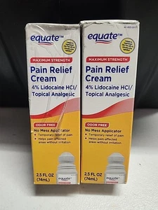 2 Equate Pain Relief -Max Strength - Odor Free Roll On 2.5 Fl Oz Each Bottle - Picture 1 of 2