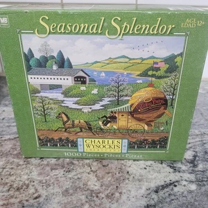Charles Wysocki SEASONAL SPLENDOR Paper Boys puzzle 1000 pezzi mai aperto - Foto 1 di 3