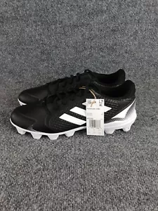 ADIDAS WOMEN'S PUREHUSTLE 2 MD SOFTBALL CLEATS BLACK/WHITE SIZE 10.5 - Picture 1 of 7