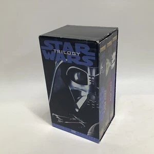 Star Wars Trilogy 3 Tape VHS Set with Box George Lucas vtg - Picture 1 of 4