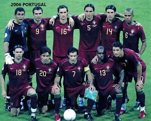 2006 PORTUGAL 8X10 TEAM PHOTO SOCCER PICTURE 