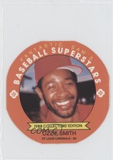 1988 Fantastic Sam's Baseball Superstars Disc Without Tab Ozzie Smith #11 HOF