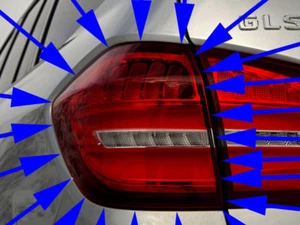 MERCEDES-BENZ GLS-CLASS LEFT OUTER TAIL LIGHT REAR LAMP GLS550 GLS450 GENUINE - Picture 1 of 1