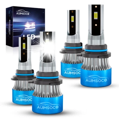 White LED Headlight High Low Beam Bulbs For Toyota Land Cruiser 1991 1992-2007 - Изображение 1 из 4