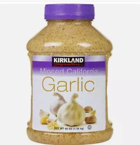 Kirkland Signature Minced California Garlic 48 oz (3 lb) 