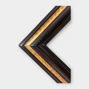 11 x 14 In Stock -Ready to Ship WALNUT finish with OAK accent wood picture frame - Picture 1 of 9